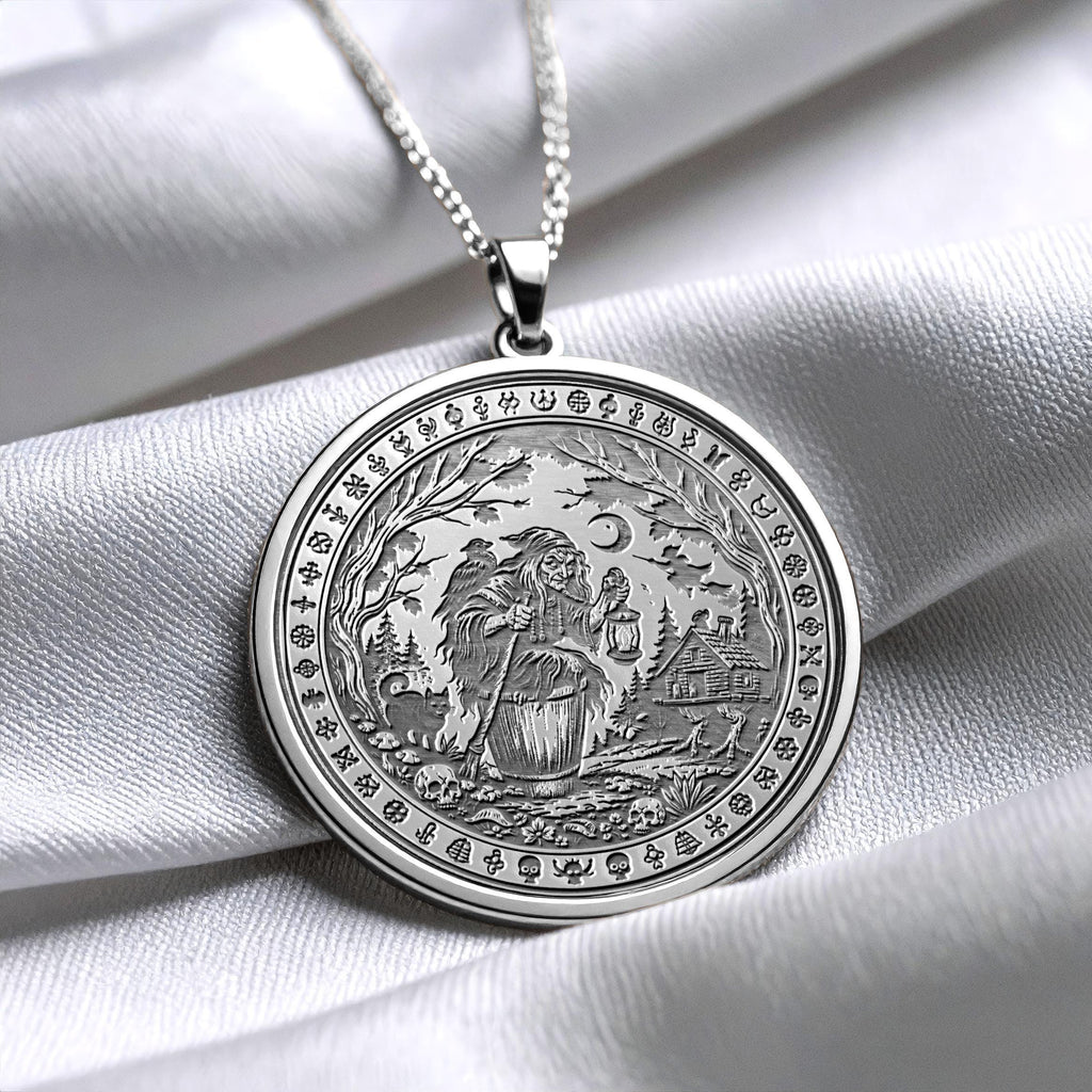 Baba Yaga – Slavic Folklore Inspired Mystic Pendant