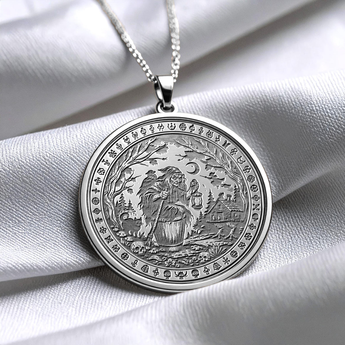 Baba Yaga – Slavic Folklore Inspired Mystic Pendant
