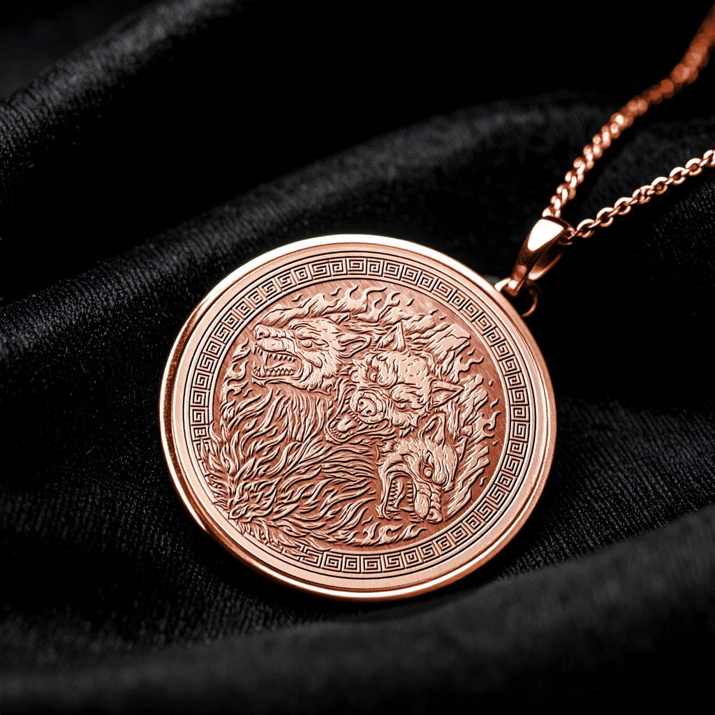 Cerberus Pendant Underworld Hound Mythology Necklace
