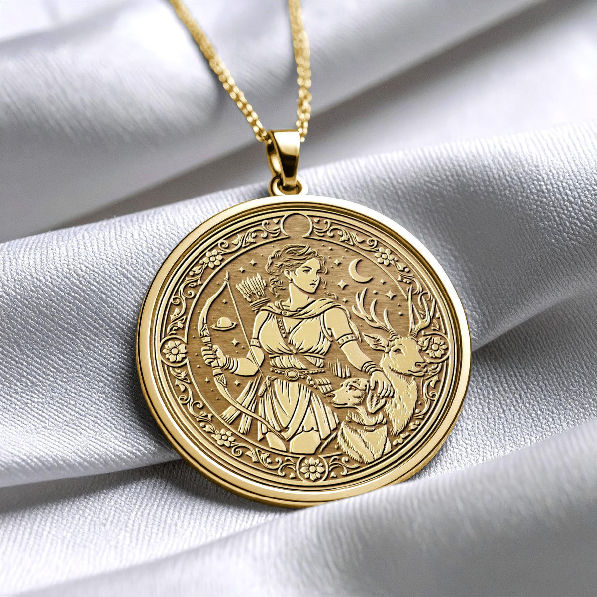 Artemis Goddess Necklace – Greek Mythology Pendant