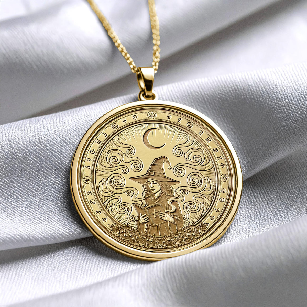Witch Necklace – Magic Witchcraft Medallion Pendant