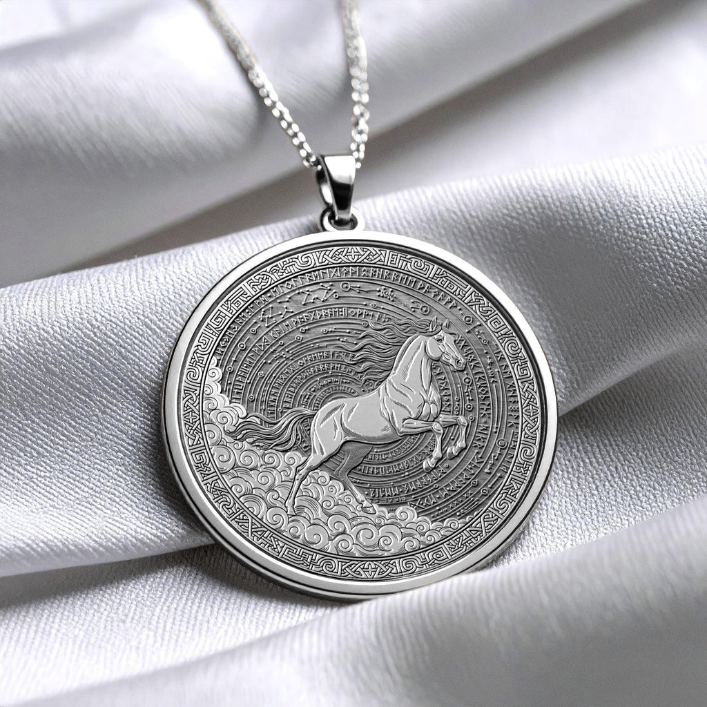 Sleipnir Necklace – Elegant Equestrian Pendant Gift