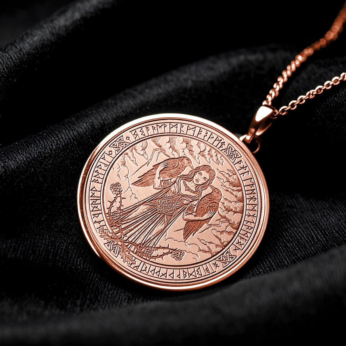 Morrigan Necklace – Celtic Raven Goddess Pendant