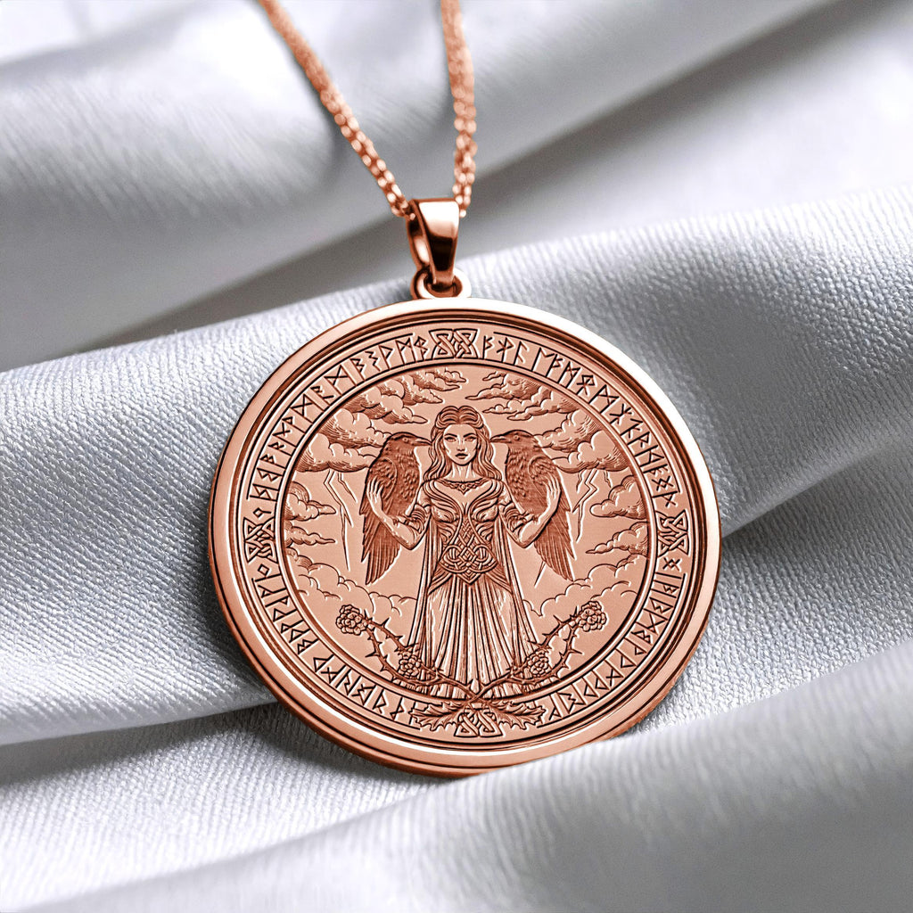 Morrigan Necklace – Celtic Raven Goddess Pendant