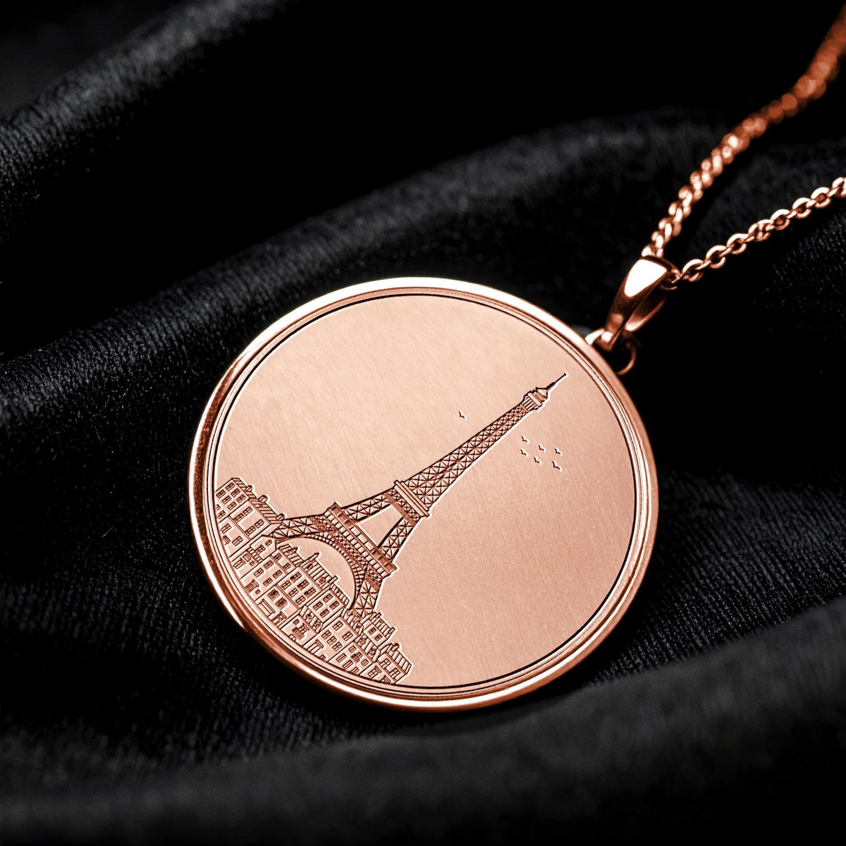 Paris Gold Charm – Minimalist Travel Necklace 278