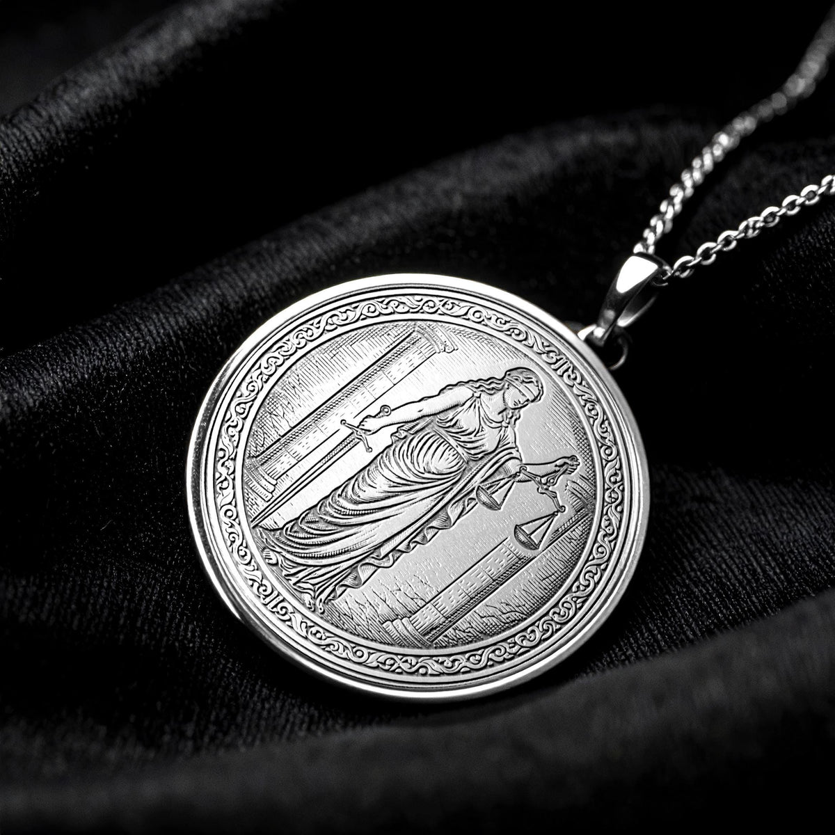 Themis Necklace: Divine Justice Goddess Pendant