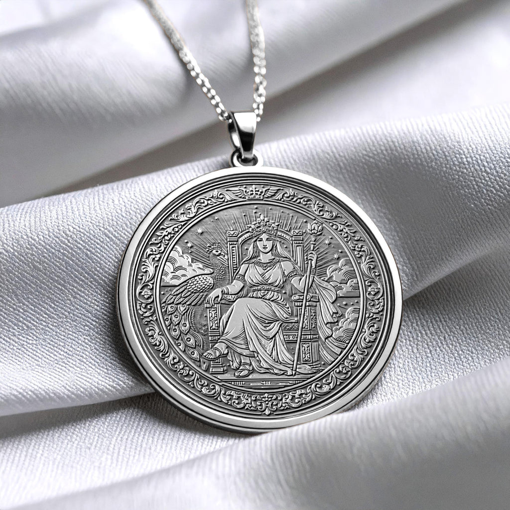 Hera Pendant: Goddess of Marriage and Power Necklace