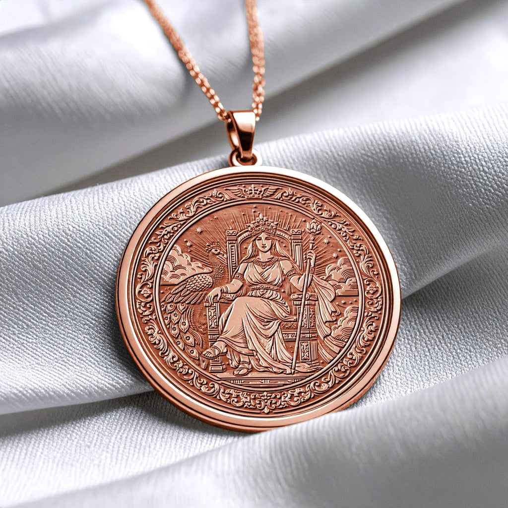 Hera Pendant: Goddess of Marriage and Power Necklace