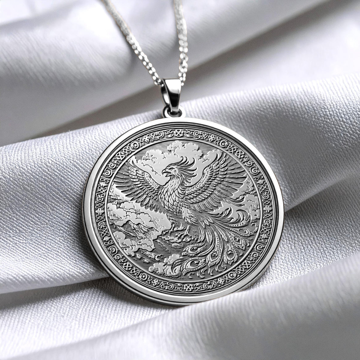 Phoenix Necklace: Pendant of Rebirth and Strength