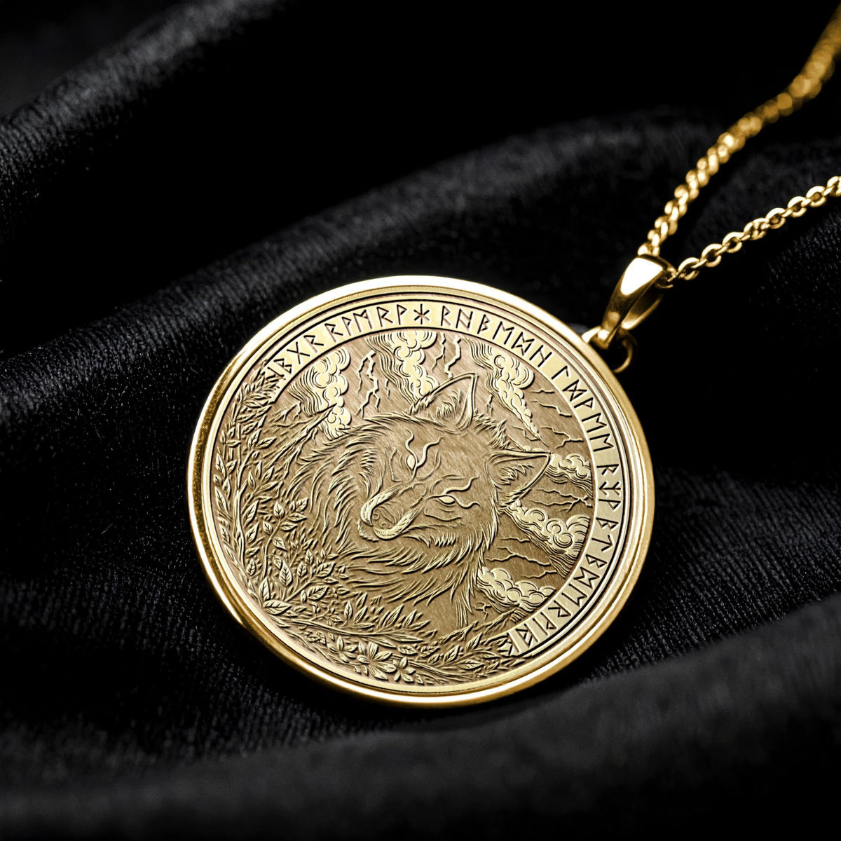 Fenrir Wolf Necklace – Norse Mythology Pendant Inspired by Viking Legend