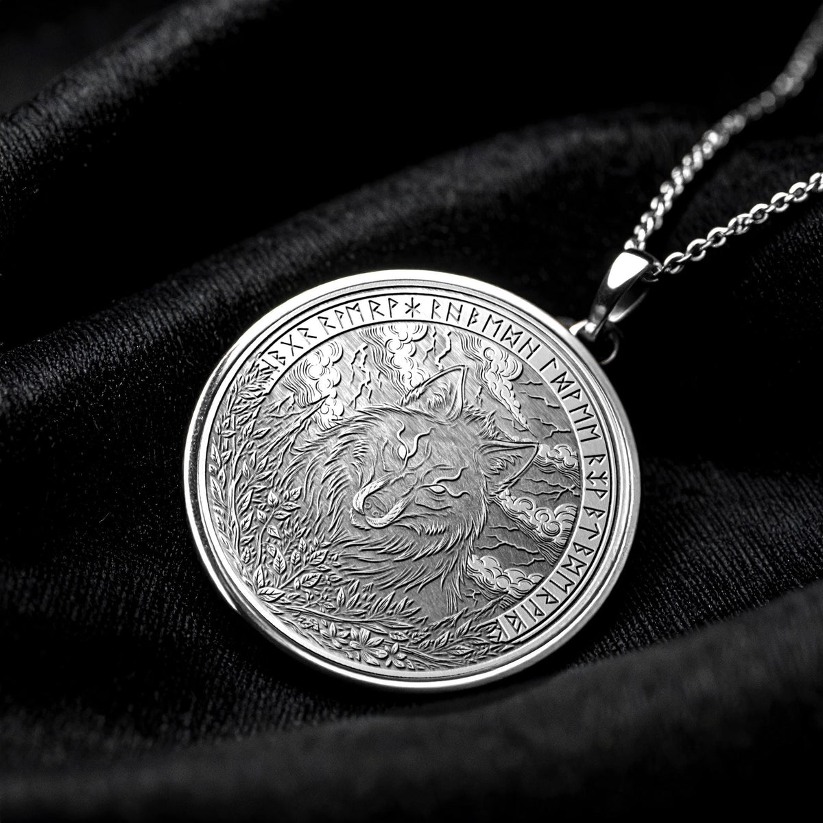 Fenrir Wolf Necklace – Norse Mythology Pendant Inspired by Viking Legend