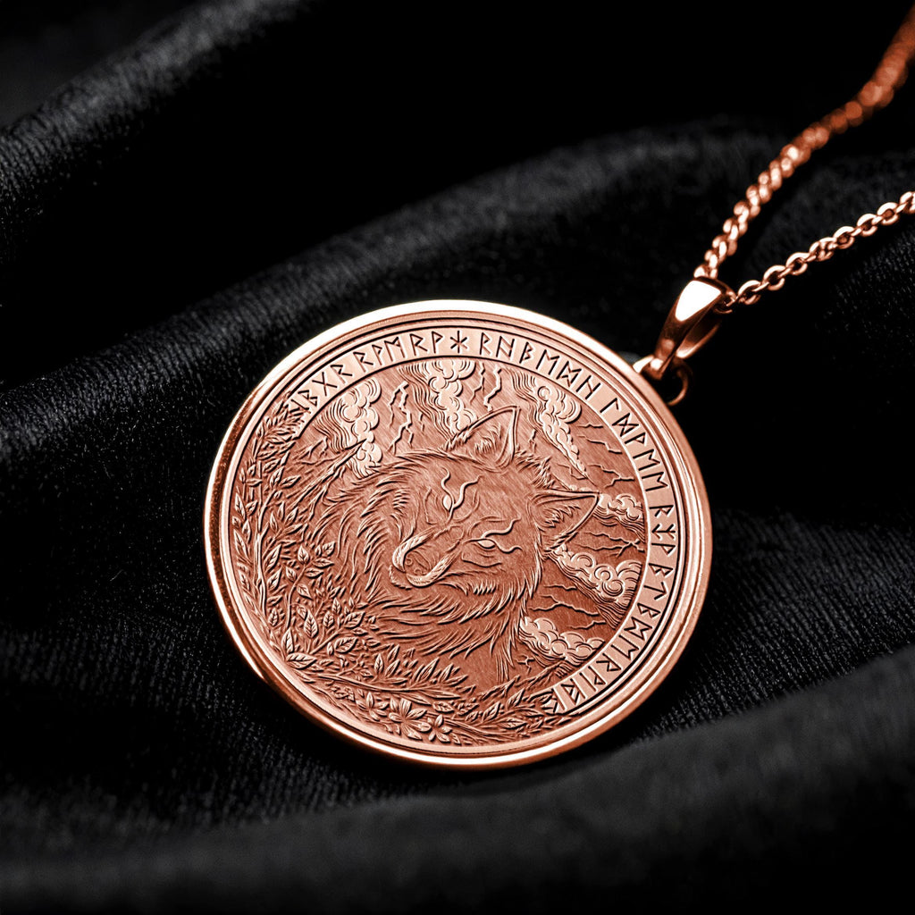 Fenrir Wolf Necklace – Norse Mythology Pendant Inspired by Viking Legend