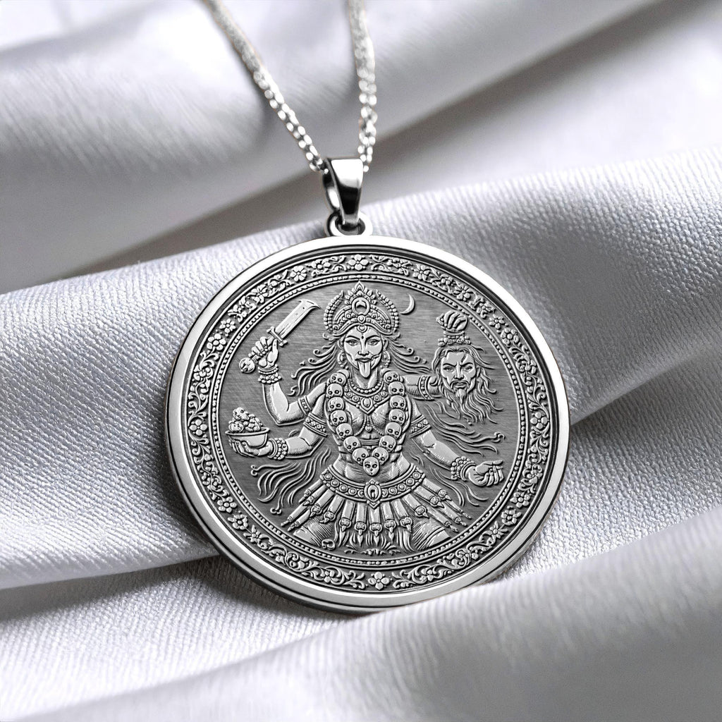 Kali Ma Necklace – Hindu Goddess Pendant for Protection and Divine Feminine Energy