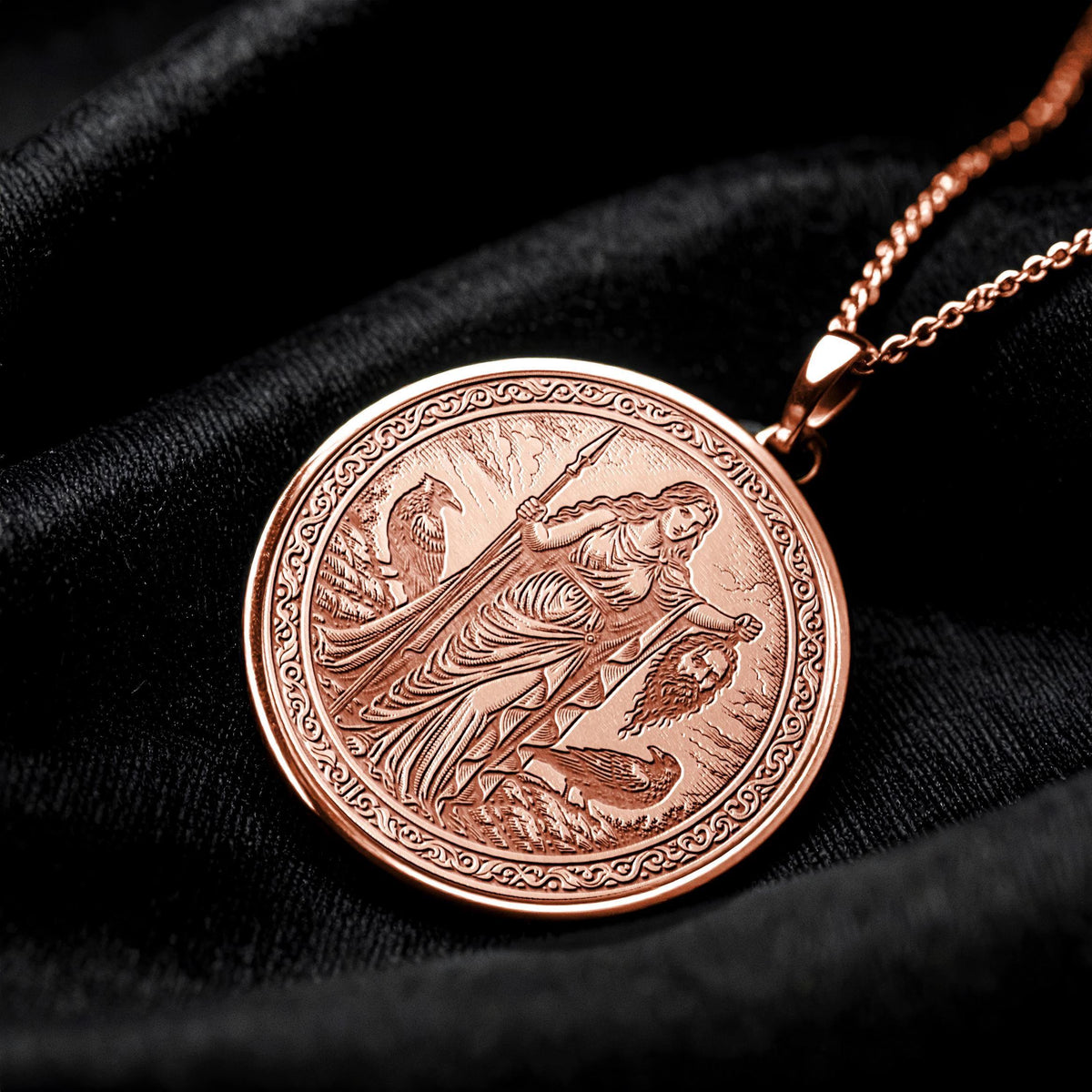 Morrigan Goddess Necklace - Pendant of Power and Fate