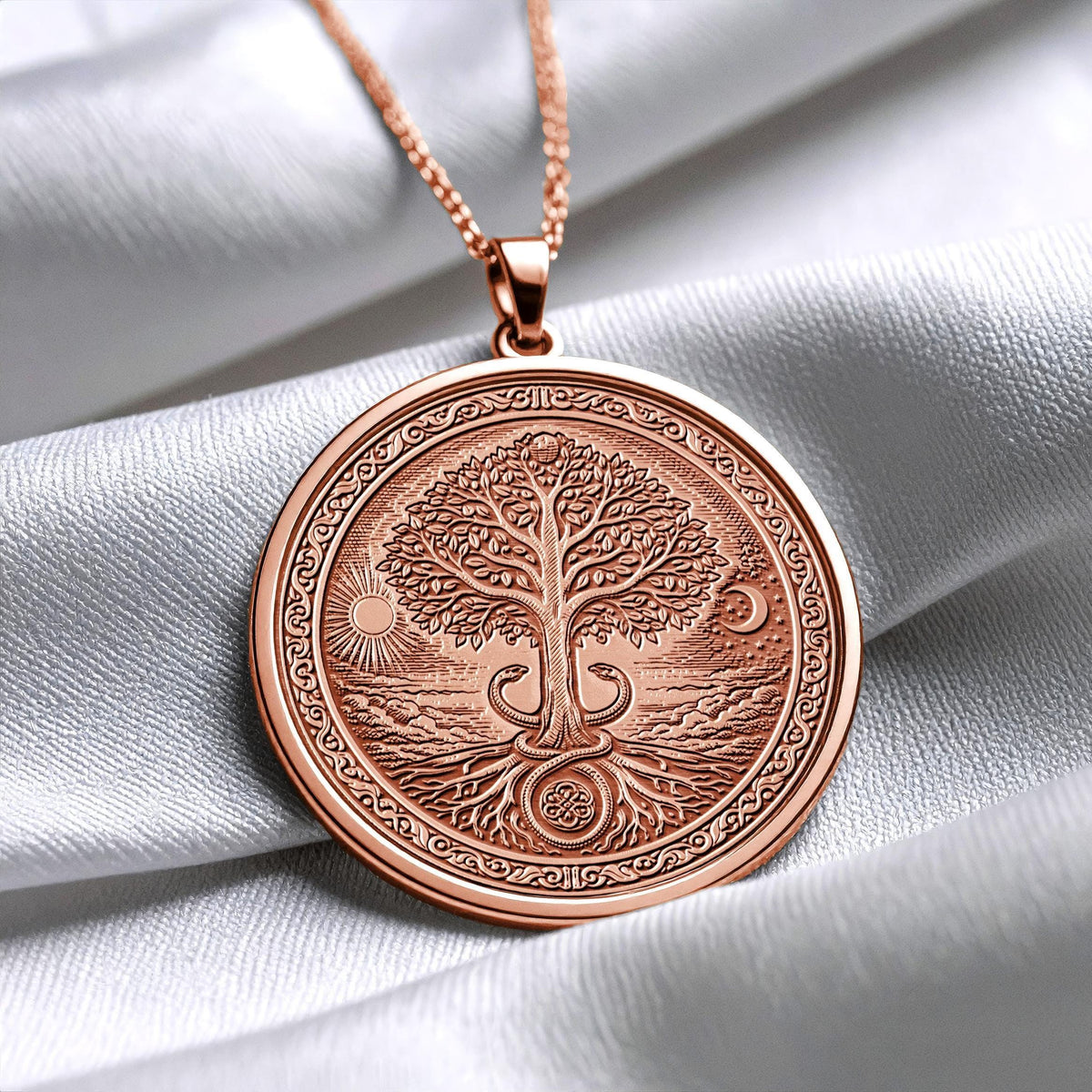 Yggdrasil Tree of Life Pendant – Norse Mythology Necklace