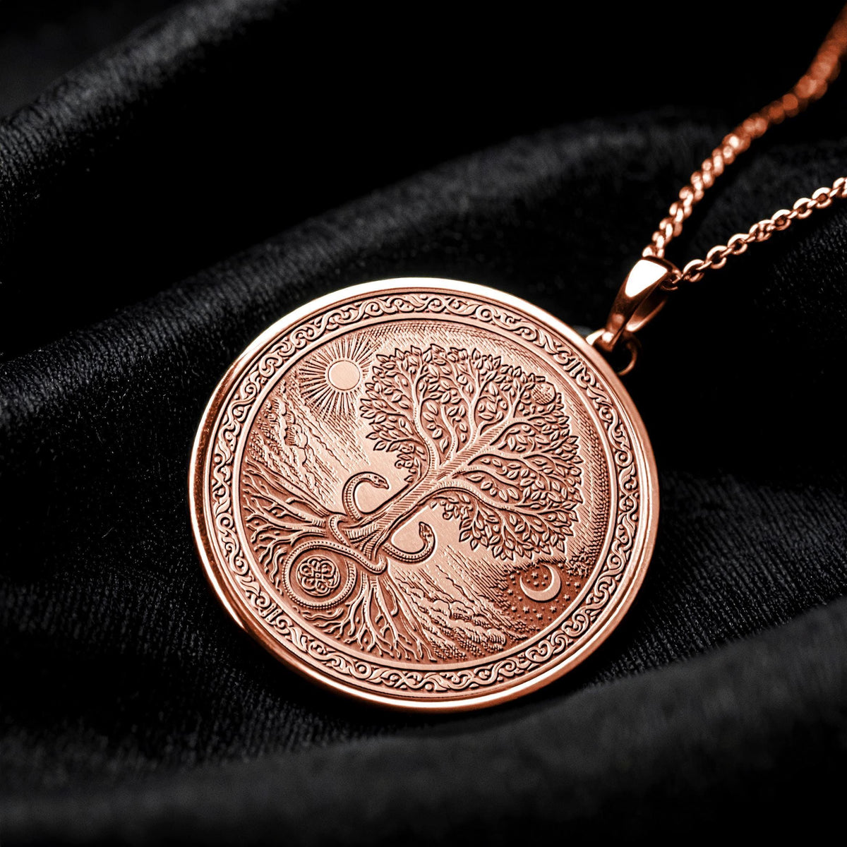 Yggdrasil Tree of Life Pendant – Norse Mythology Necklace