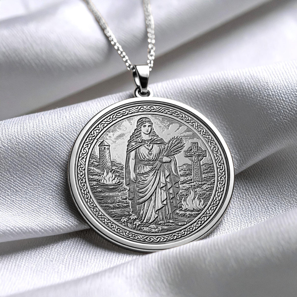 Celtic Goddess Brigid Pendant – Goddess of Light and Inspiration
