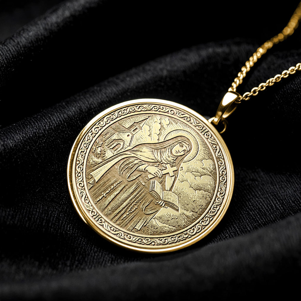 Saint Teresa of Ávila Pendant – Catholic Jewelry, Spiritual Gift