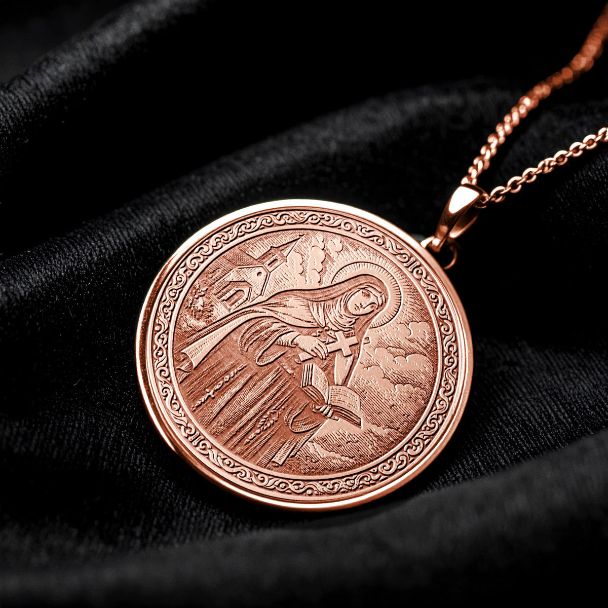 Saint Teresa of Ávila Pendant – Catholic Jewelry, Spiritual Gift