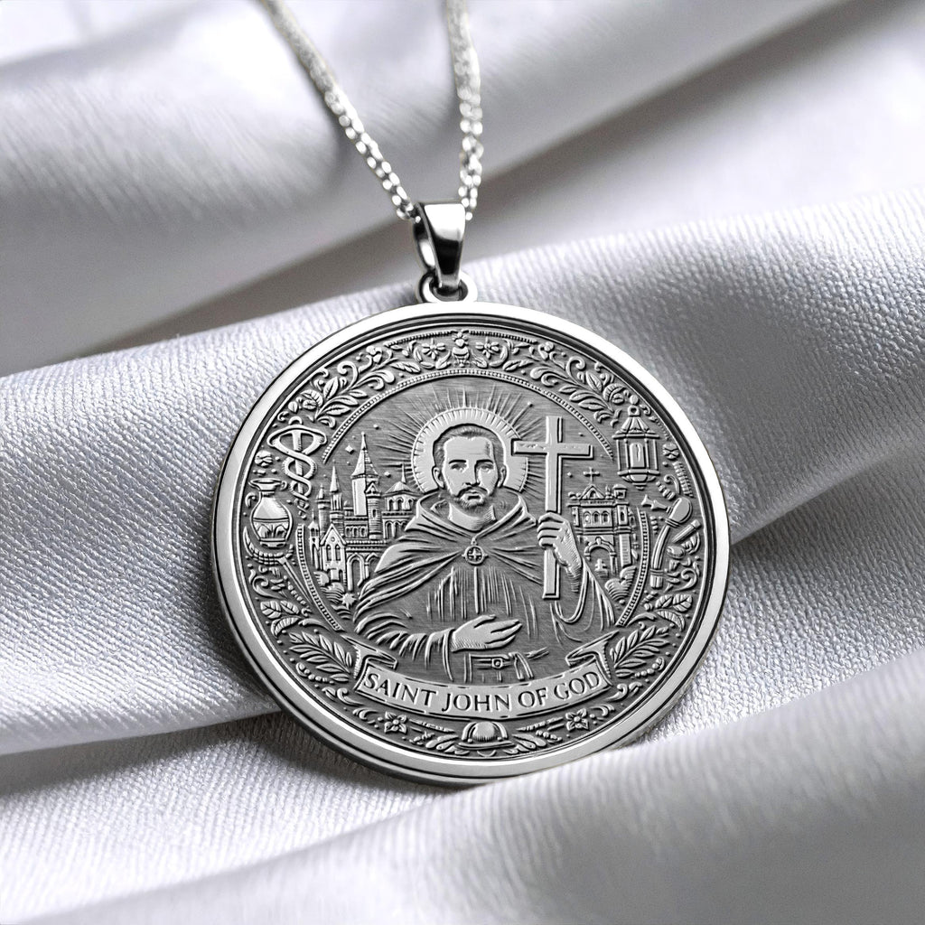 Saint John of God Necklace - Spirit of Healing Pendant