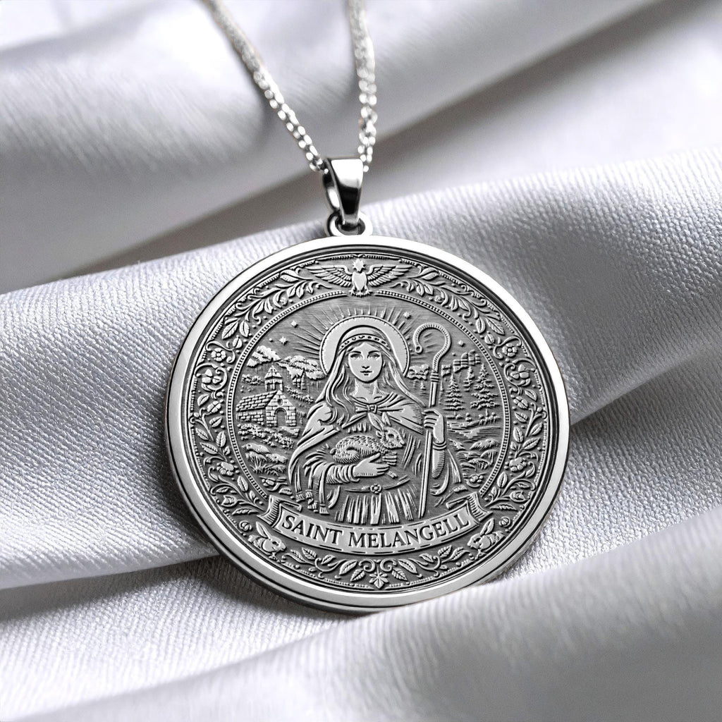 Saint Melangell Pendant – Protector of Hares and Innocent Necklace