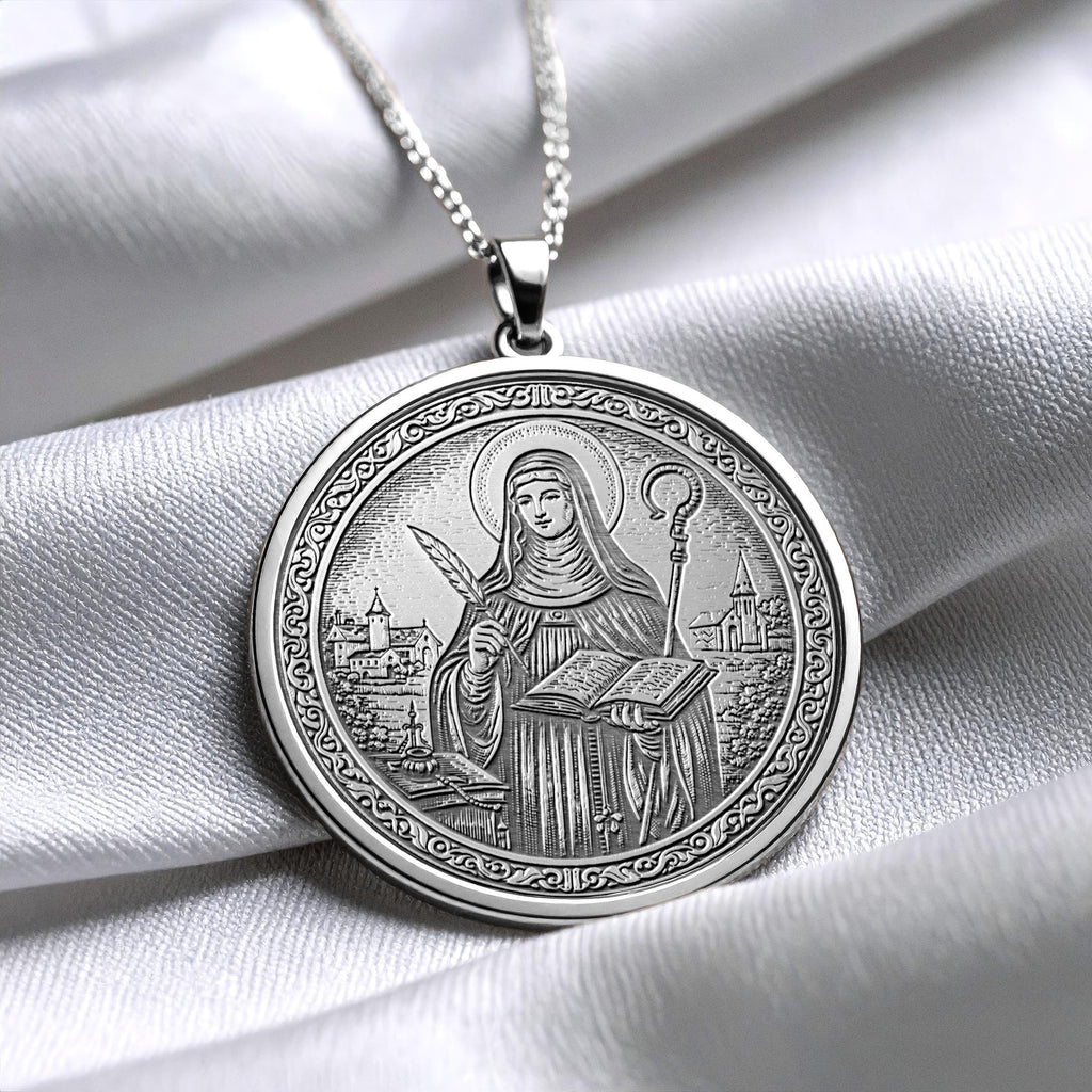 Saint Hildegard Pendant Necklace – Saint of Healing