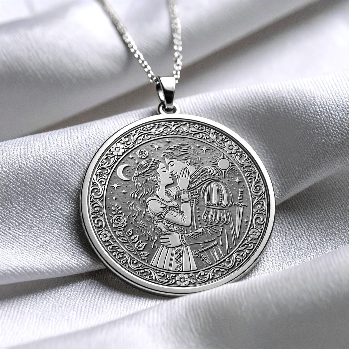Romeo and Juliet Pendant Eternal Love Necklace