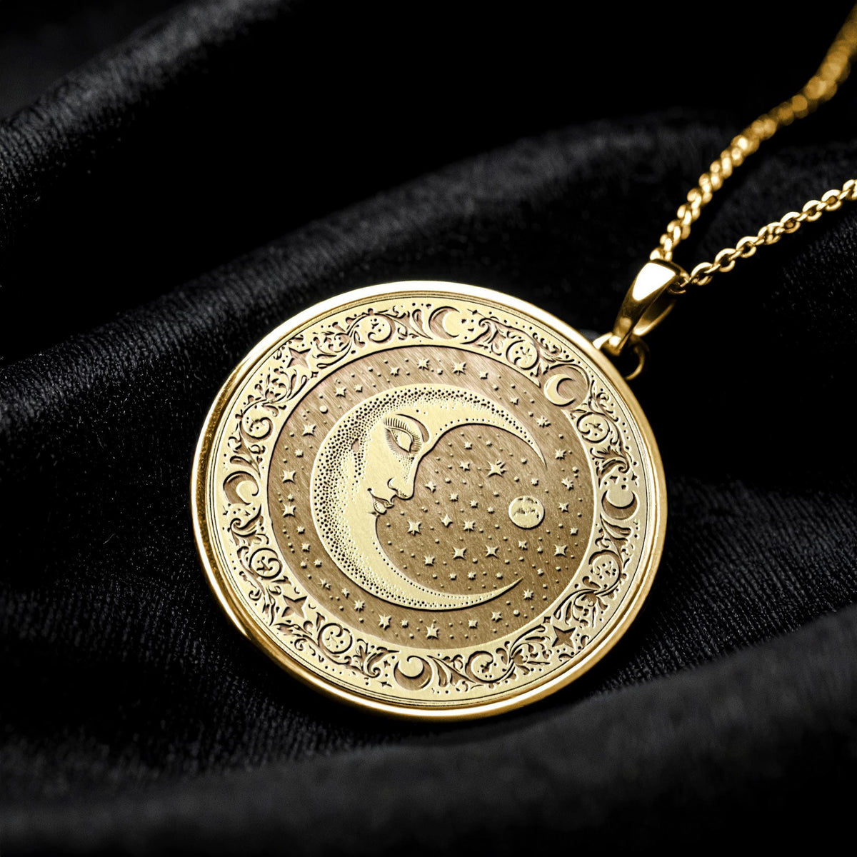 Moon Pendant Symbolic Celestial Jewelry