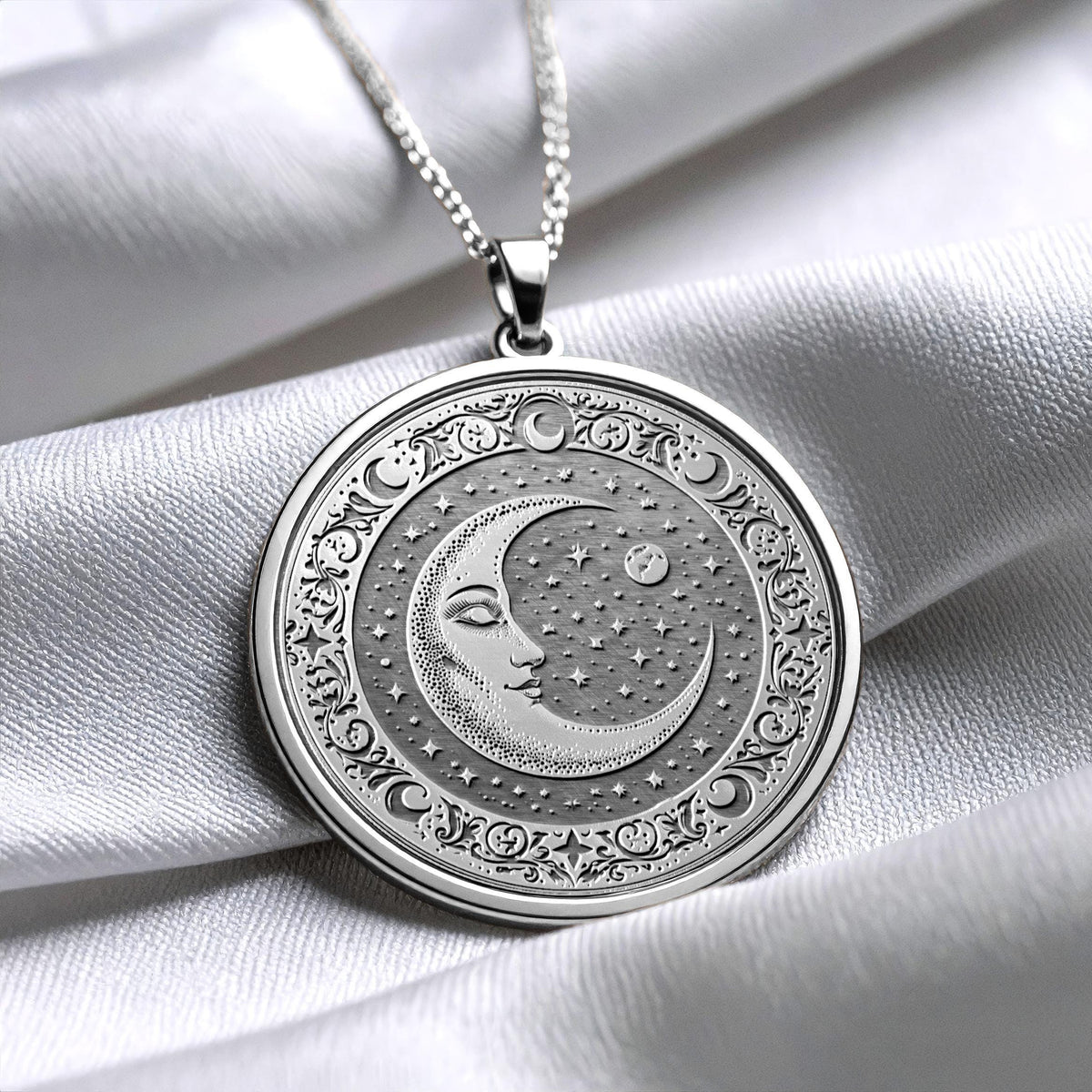 Moon Pendant Symbolic Celestial Jewelry