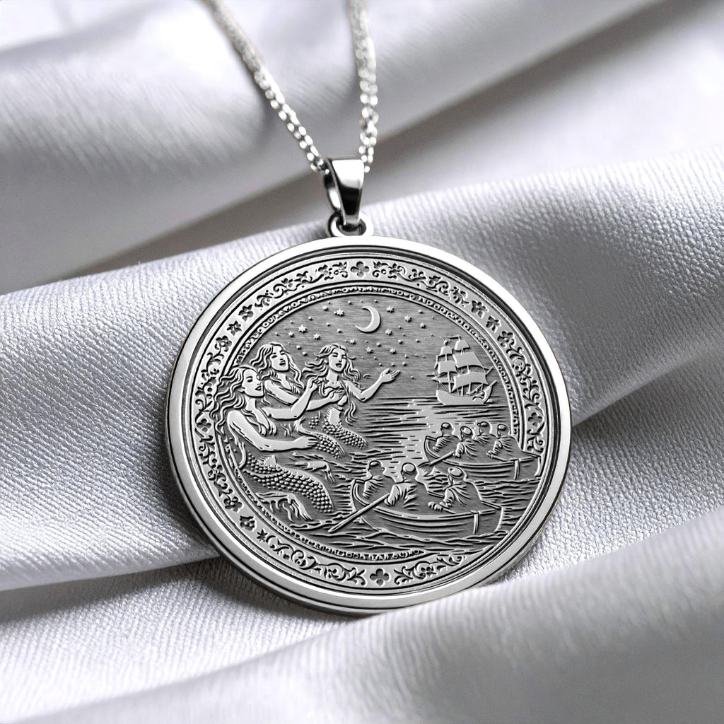 Mythical Siren Pendant Necklace Enchanting Ocean Charm