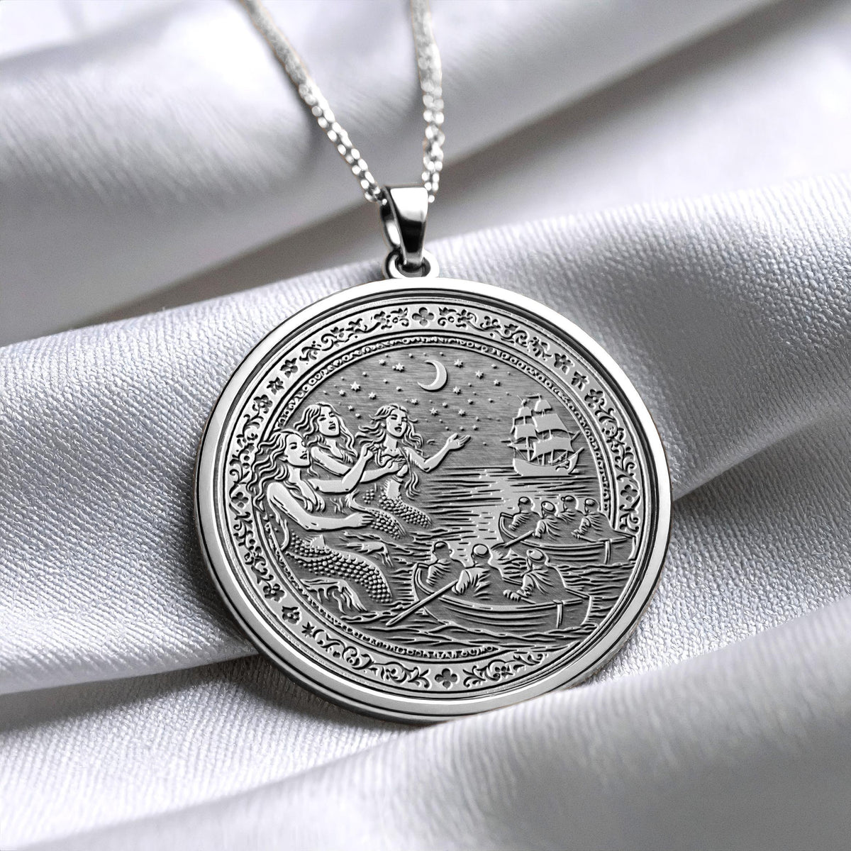 Mythical Siren Pendant Necklace Enchanting Ocean Charm