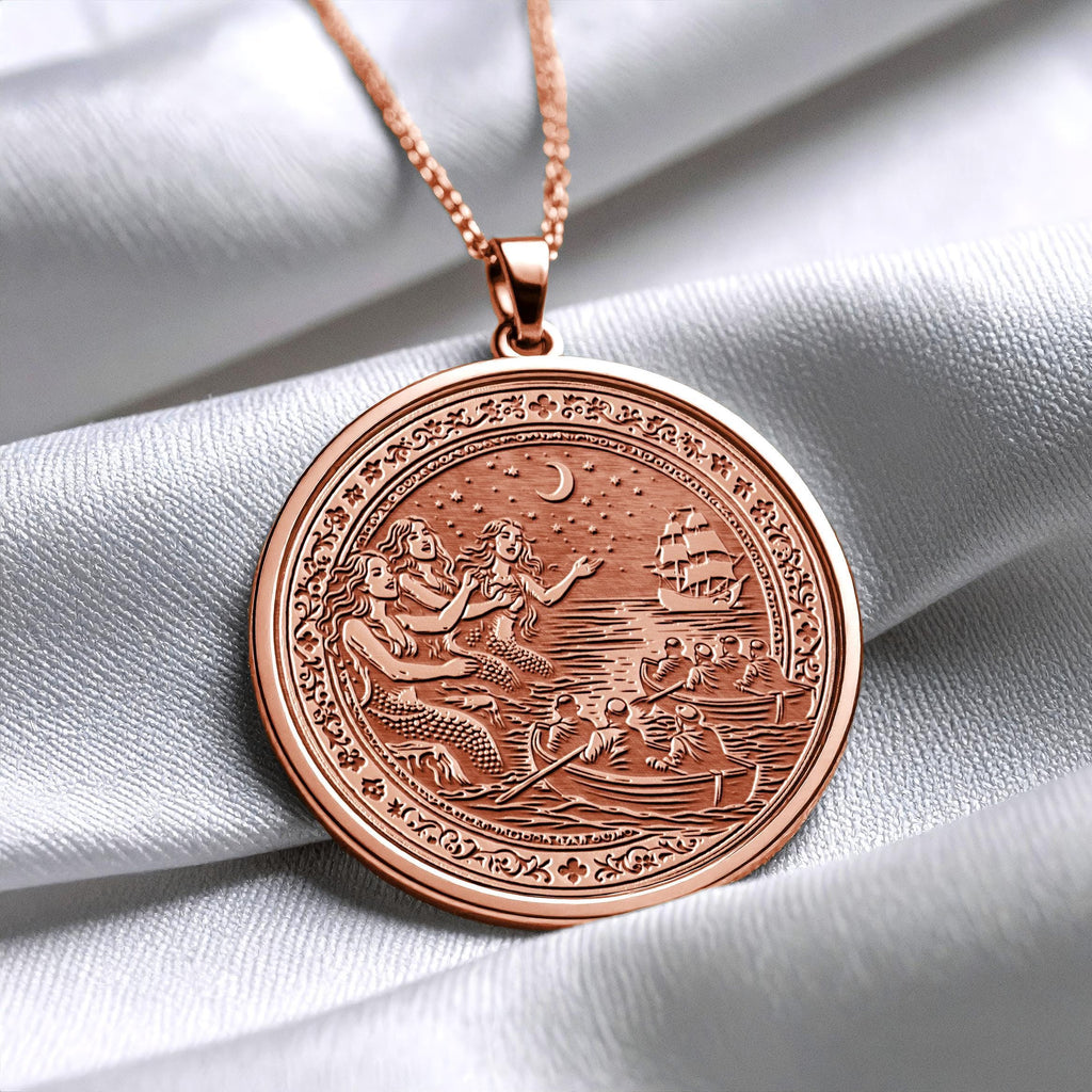 Mythical Siren Pendant Necklace Enchanting Ocean Charm