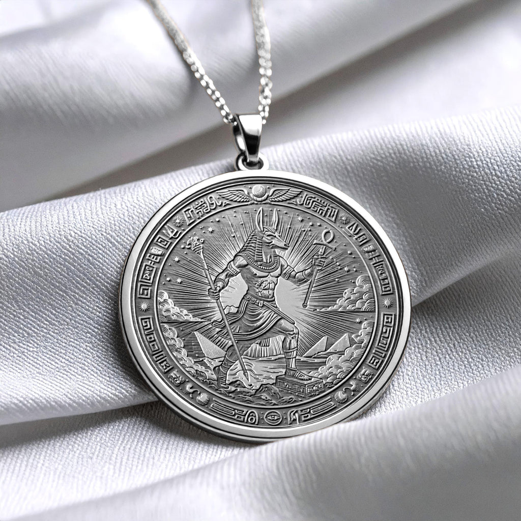 Egyptian God Set Necklace : Gold Pendant of Strength and Storms Jewelry