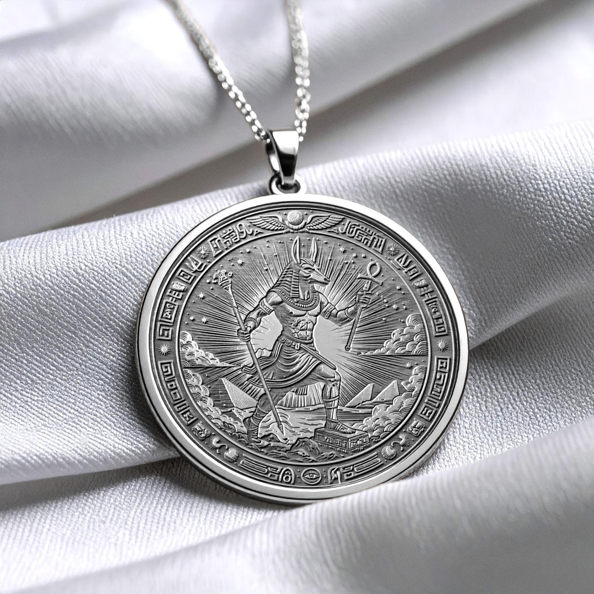 Egyptian God Set Necklace : Gold Pendant of Strength and Storms Jewelry