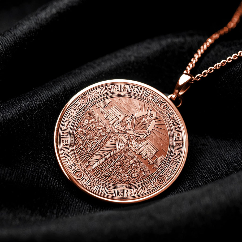 Ancient Egyptian Goddess Osiris Pendant Necklace, Symbol of Rebirth, Balance and Spiritual Awakening