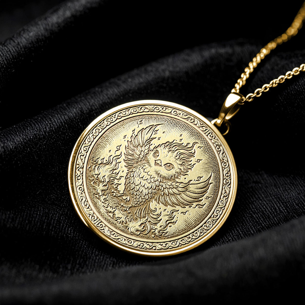 Baby Phoenix Necklace -Pendant Rebirth, Strength & Transformation