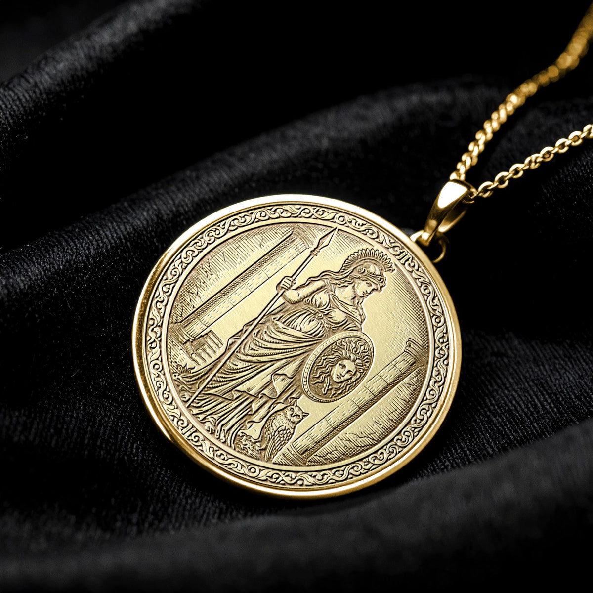 Minerva Goddess of Wisdom Power Pendant