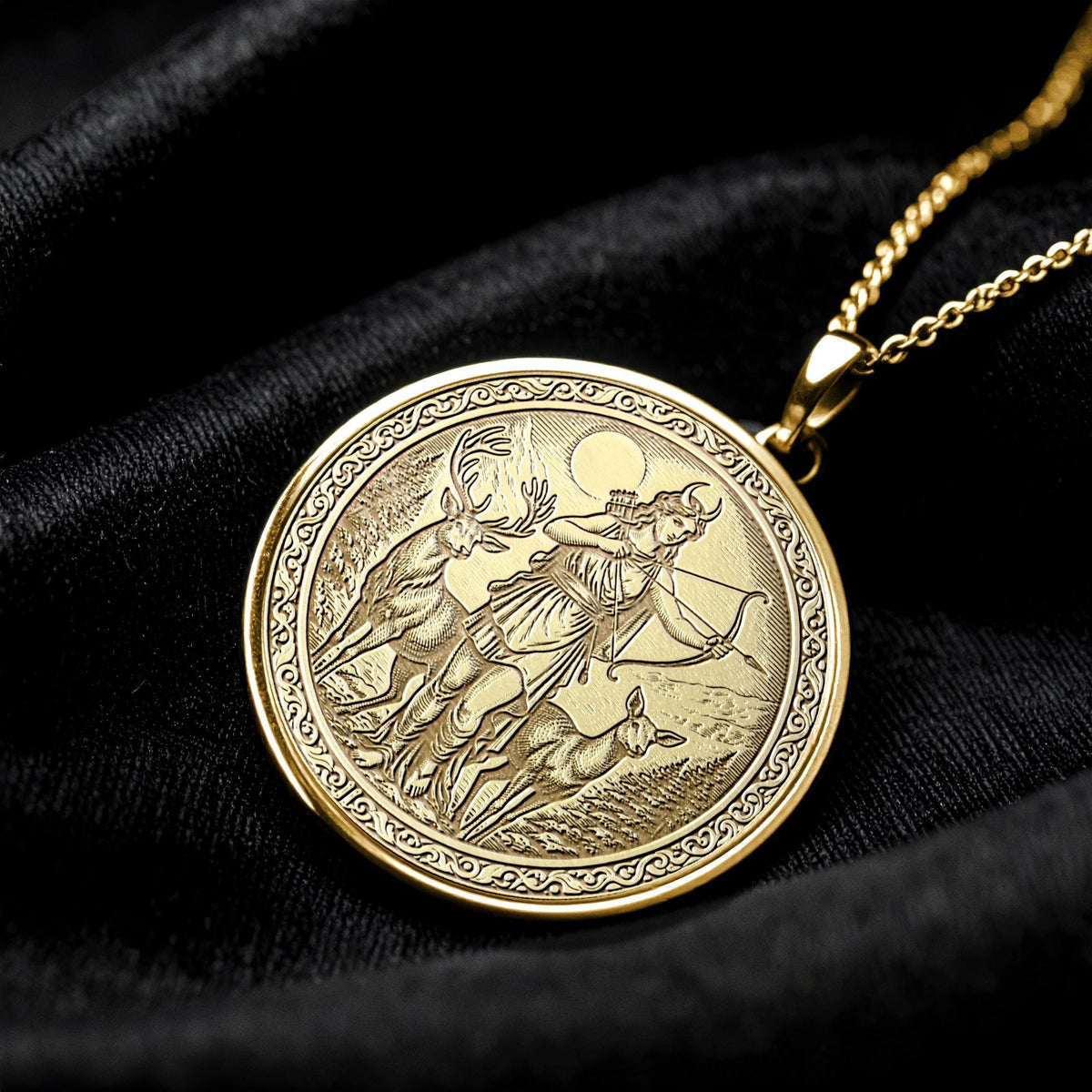 Artemis Goddess of Moon Strength Pendant