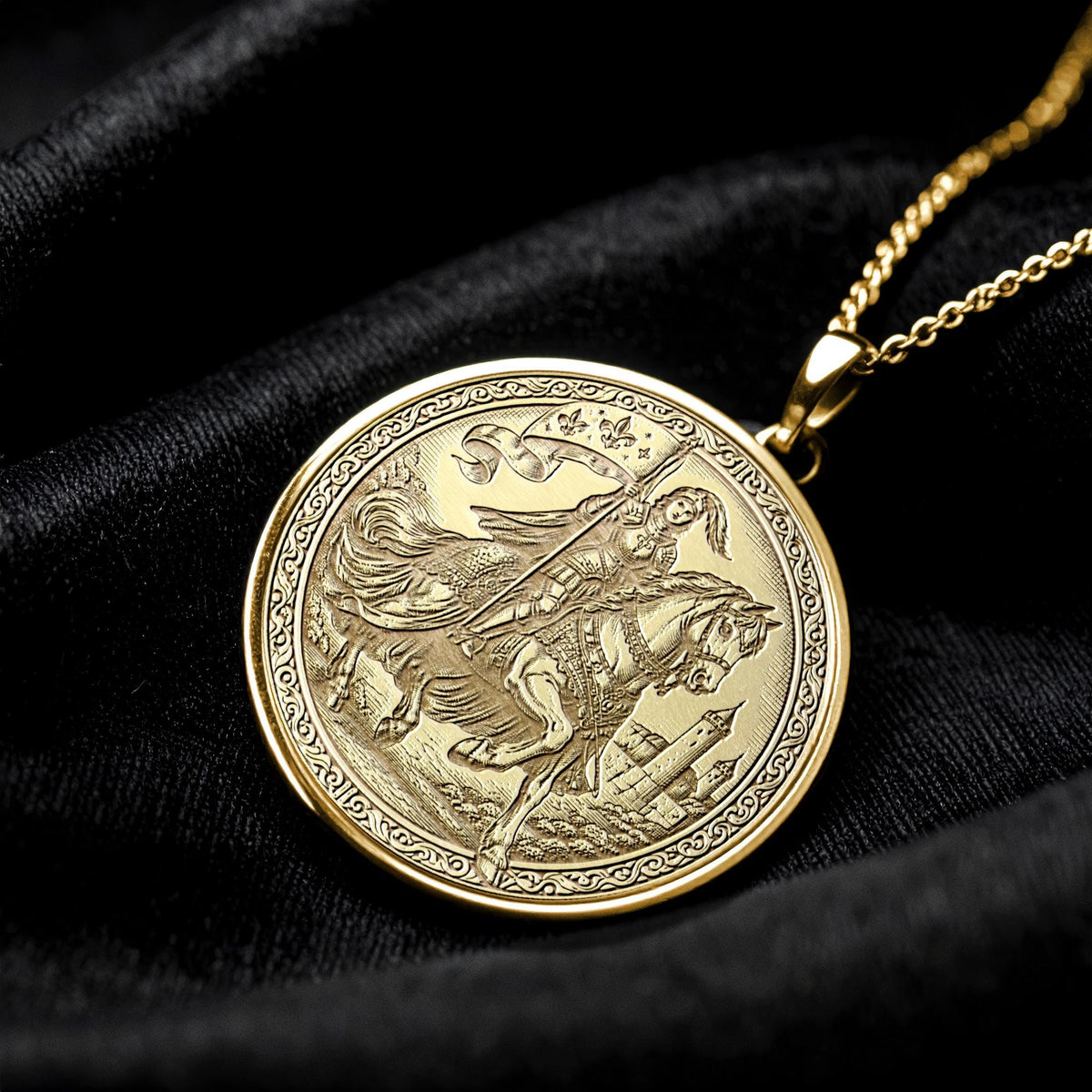 Joan of Arc Necklace - Warrior Spirit Pendant