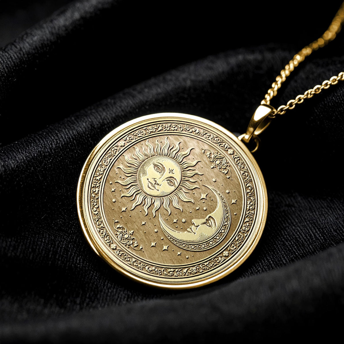 Sun and Moon Pendant of Divine Harmony