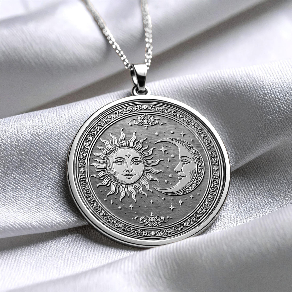Sun and Moon Pendant of Divine Harmony