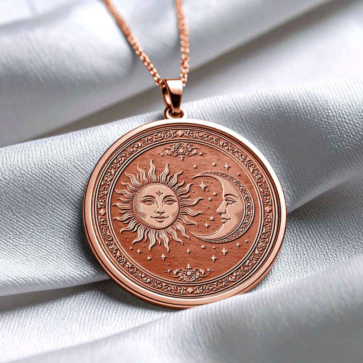 Sun and Moon Pendant of Divine Harmony