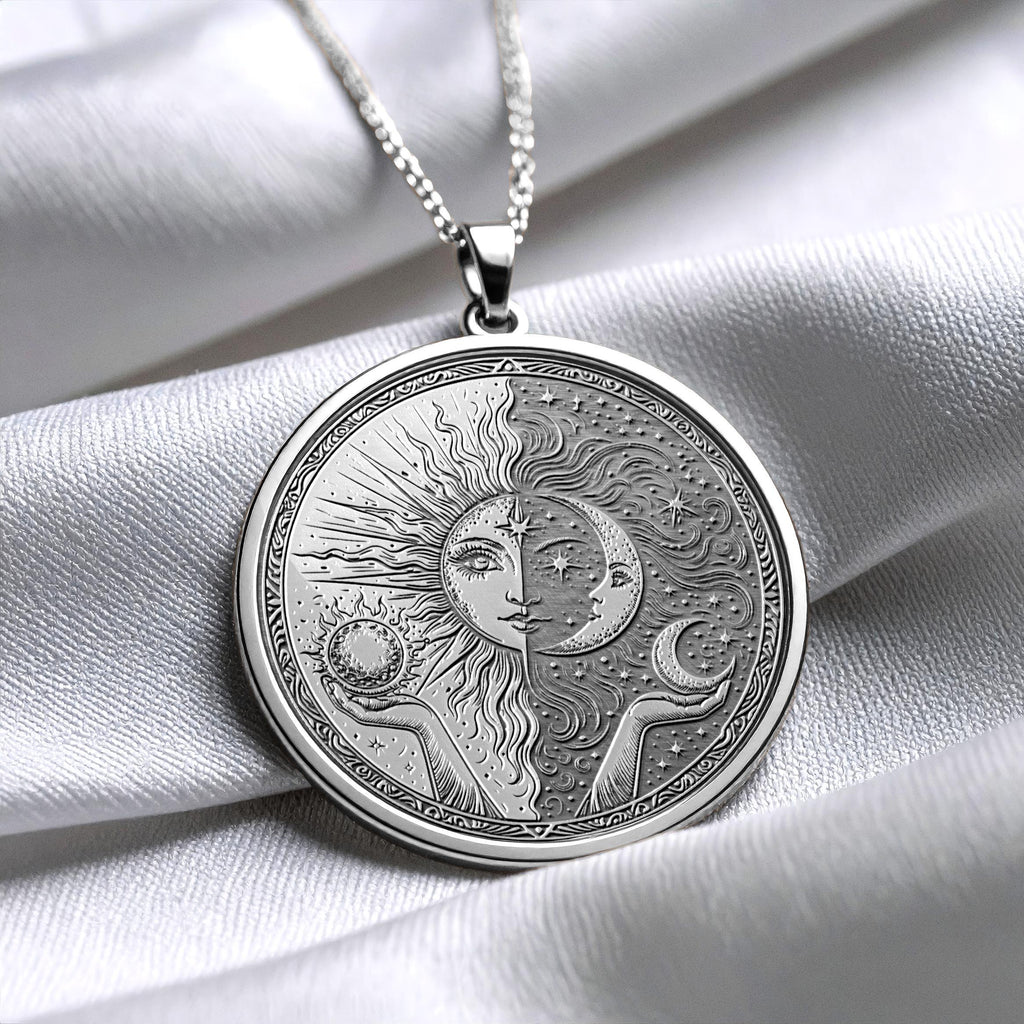 Celestial Sun Moon Energy Pendant