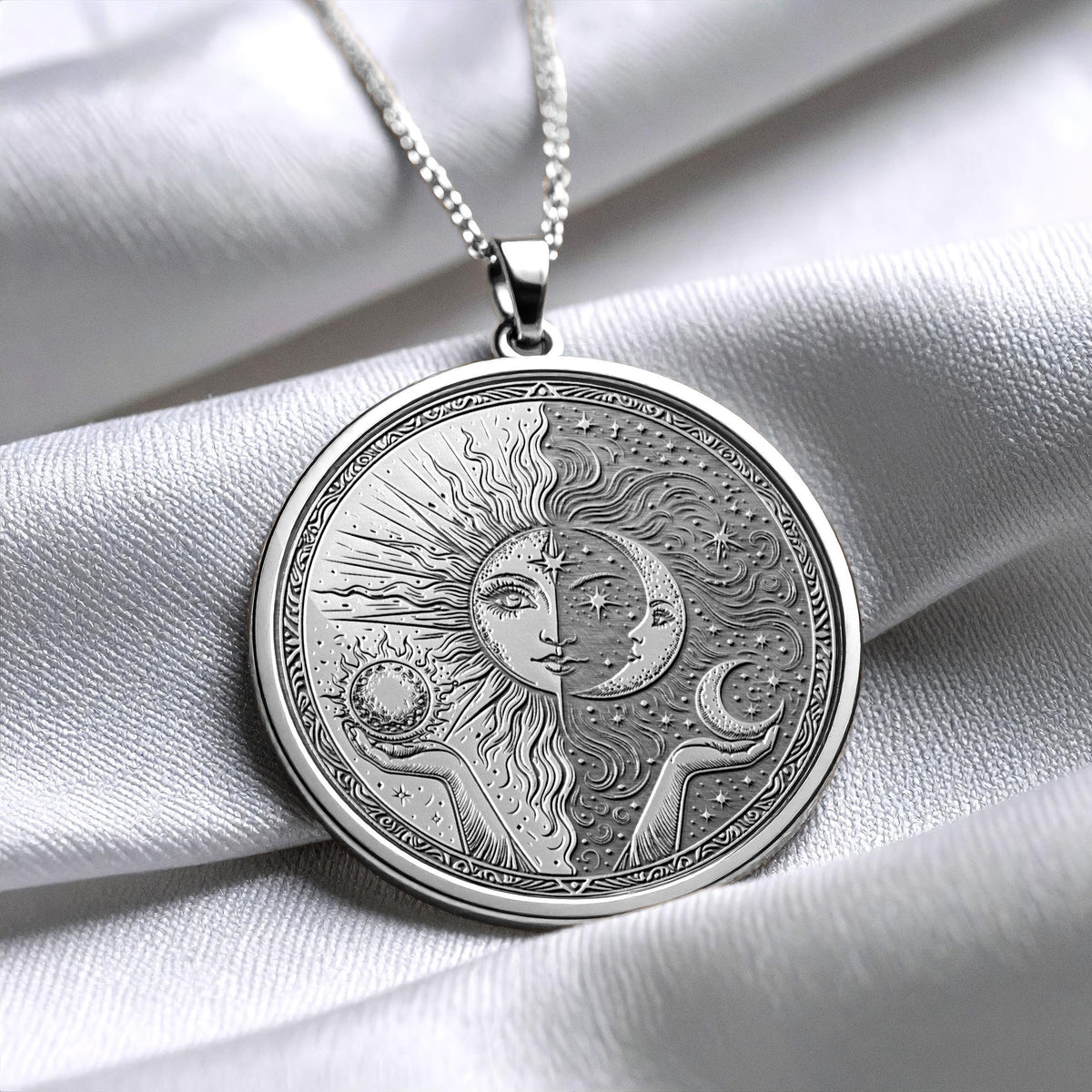 Celestial Sun Moon Energy Pendant