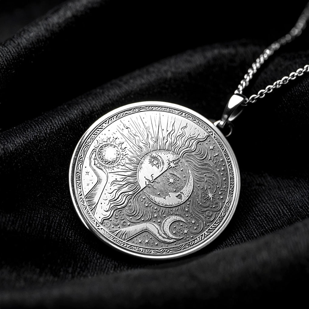 Celestial Sun Moon Energy Pendant