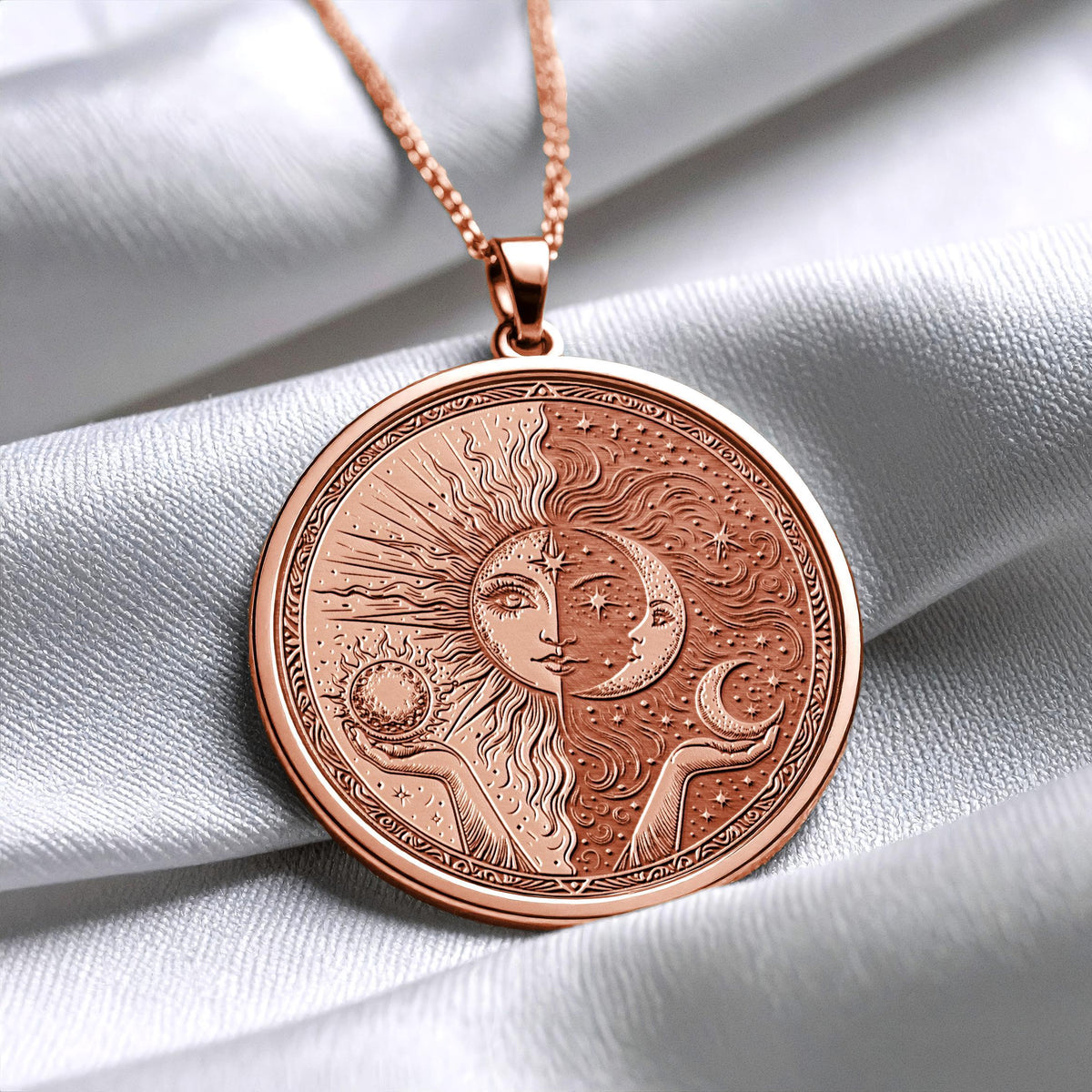 Celestial Sun Moon Energy Pendant