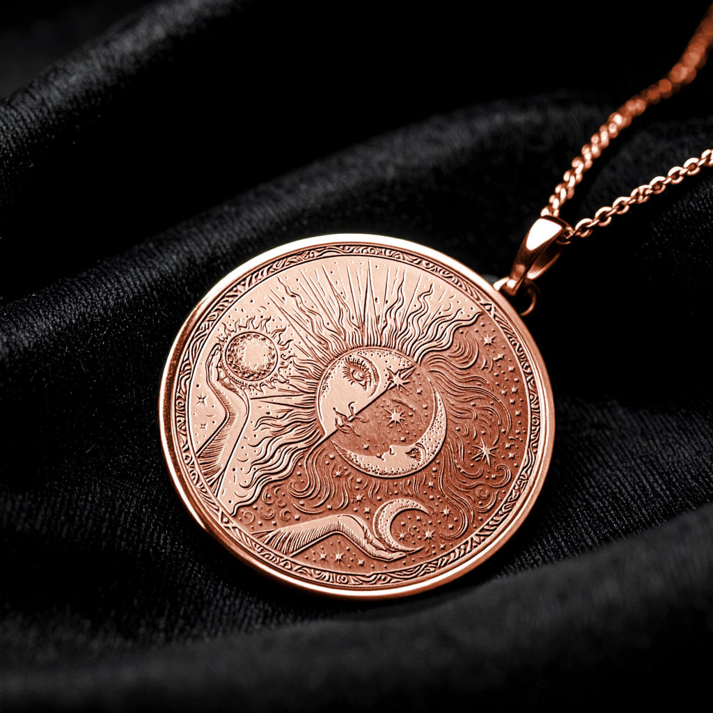 Celestial Sun Moon Energy Pendant