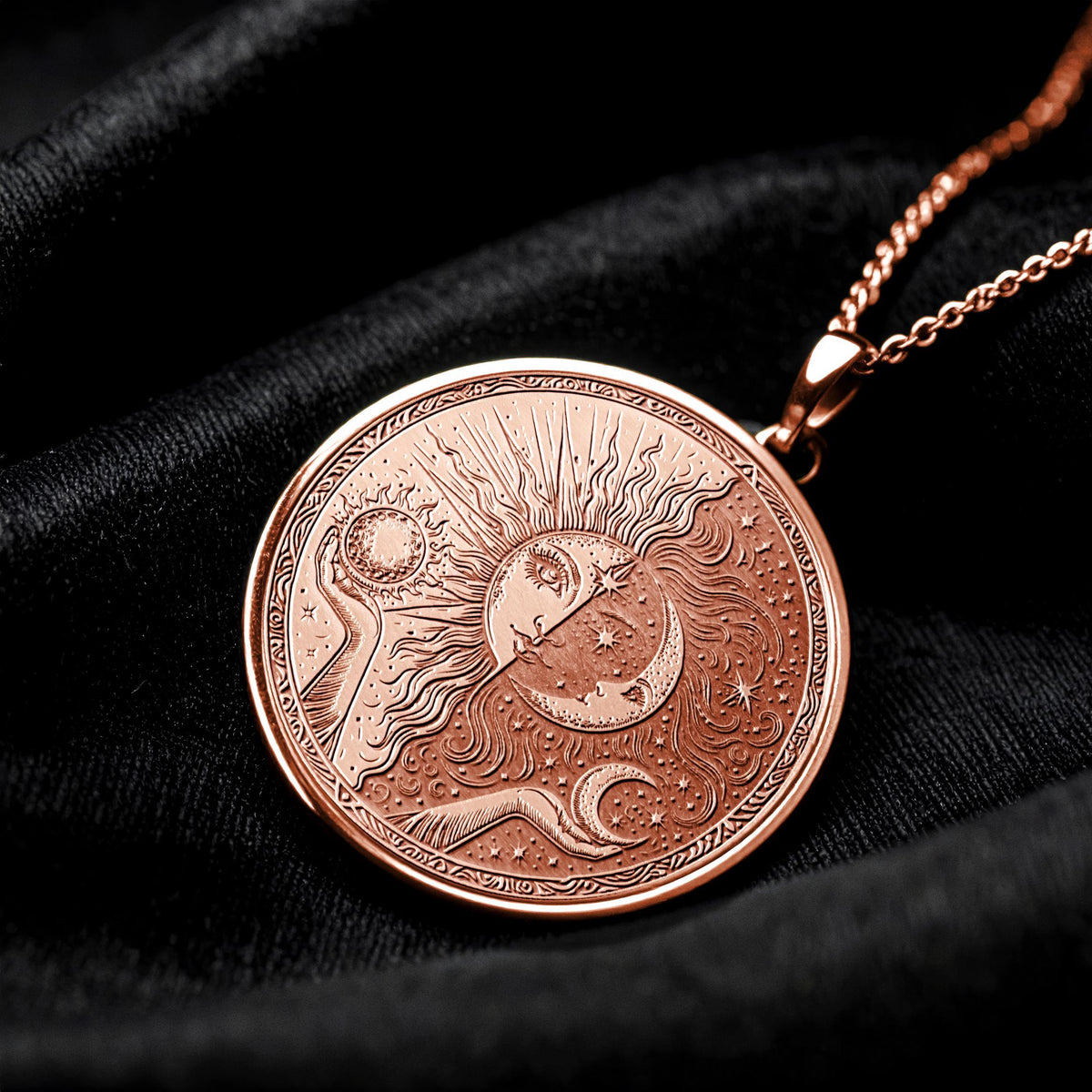 Celestial Sun Moon Energy Pendant