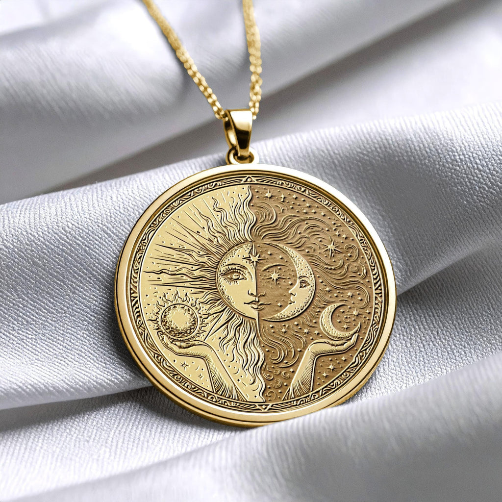 Celestial Sun Moon Energy Pendant