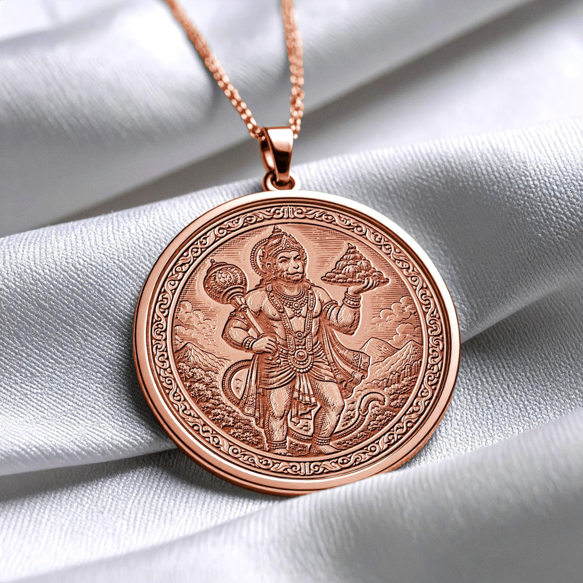 Hanuman Pendant Necklace – Hindu Spiritual Protection Jewelry, Devotion Amulet, Meaningfull Gift